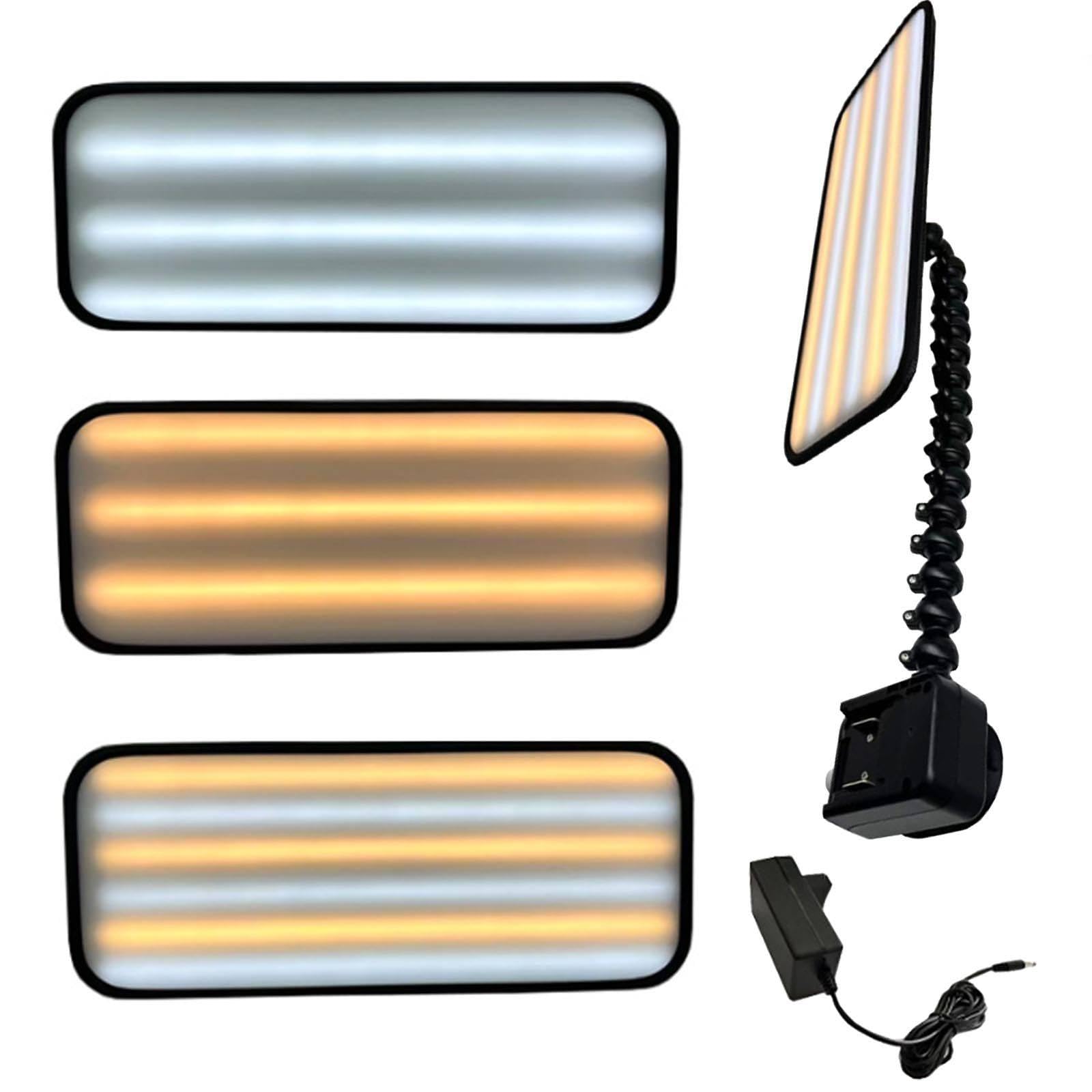 Verbessertes 6-Farbige Licht Erkennung Von Dellen In Der Karosserie-Led-Pdr-Lampe-360°-Hochleistungssaugnapf/Helligkeit&Farbe Einstellbar-FüR Professionelle Mechaniker,Mobile Reparaturen A