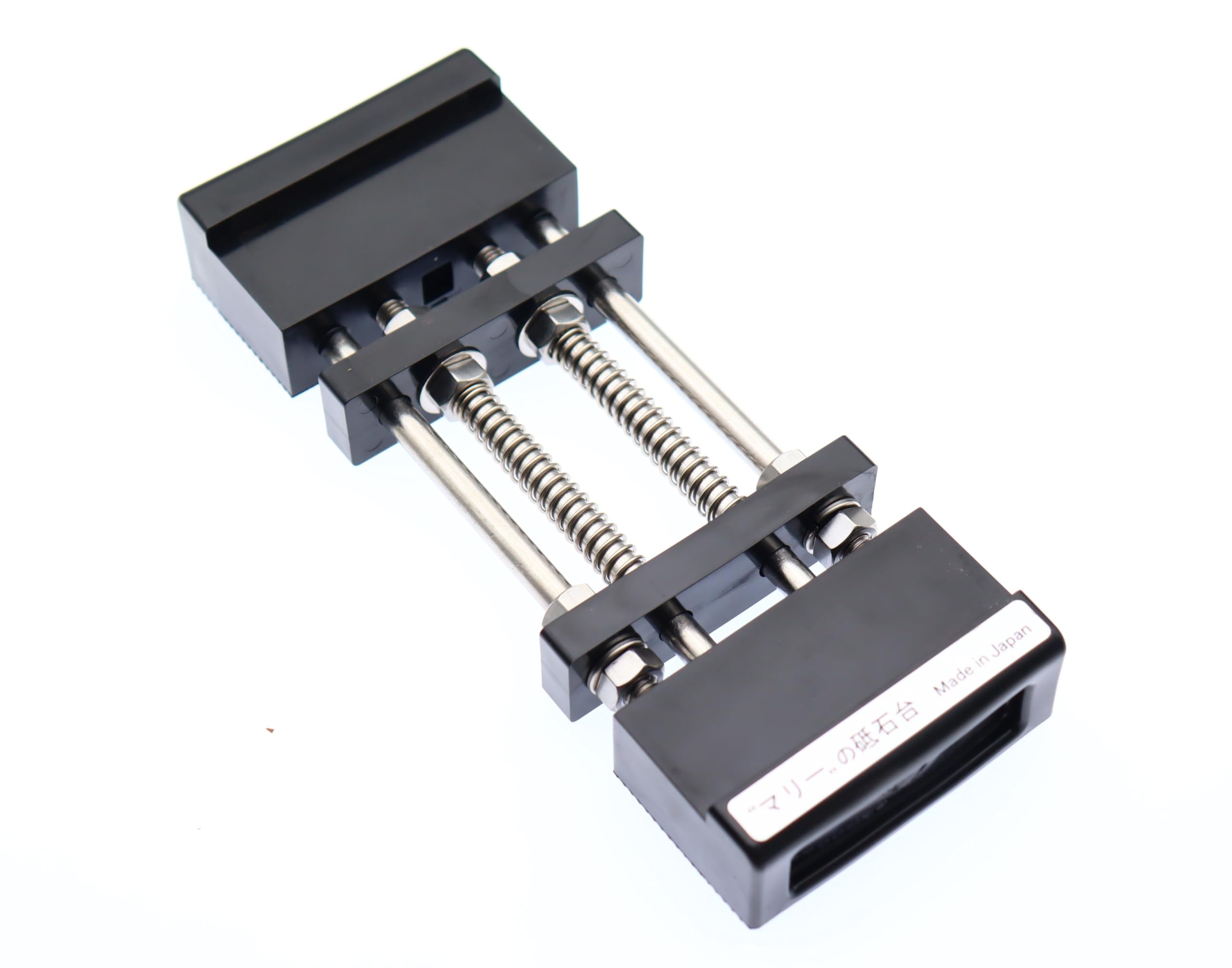 Kit pietra per affilare giapponese King Double Face 1000 6000 e supporto antiscivolo da tavolo, base regolabile per pietra affilatura, misura 185-225 mm, made in Japan