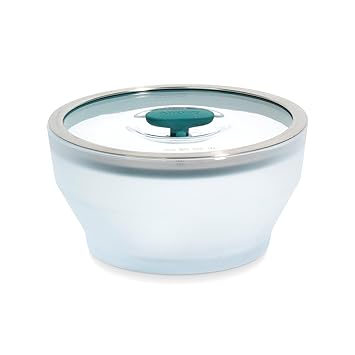 Anyday Microwave Cookware | Microwave Safe Containers | Microwave Cooking Bowls | Mixing Bowl with Lid | Borosilicate Glass Containers with Lid, 20cm/1.9L