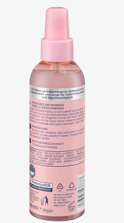 Balea Light Comb Spray, 1 x 200 ml