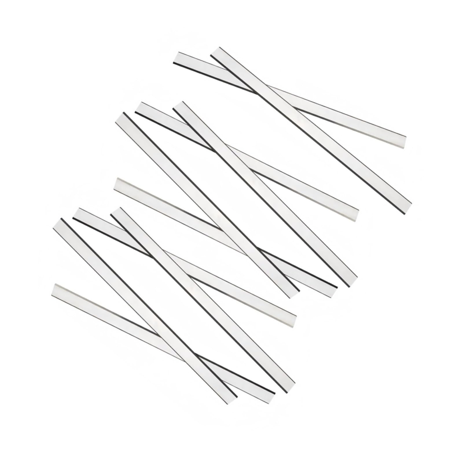 Cuchillas cepilladoras, 10 piezas, 12 x 0,75 x 0,06 pulgadas, cuchillas cepilladoras, 300 x 19 x 1,7 mm, cuchillas cepilladoras de doble filo de repuesto gruesas y afiladas for carpintería