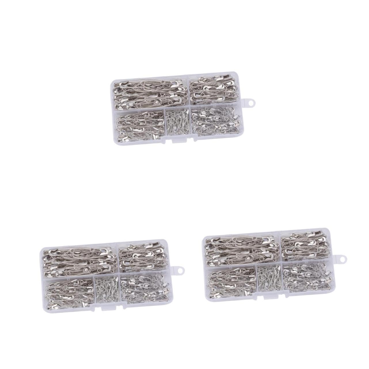 OSALADI 3 Sätze DIY Sicherheitsnadeln Robuste Und Langlebige Stoffklammern Für Handwerk Und Näharbeiten Für Kleidung Bastelprojekte Und Heimwerkerbedarf 220 Stück * 3