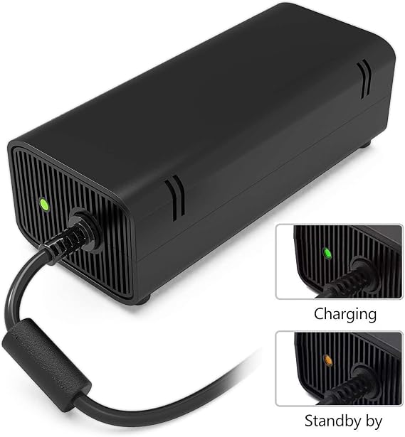 مزود الطاقة لمحول التيار المتردد Xbox 360 Slim ، استبدال غير OEM ، الجهد العالمي ، مؤشر LED ، 135W ، 12V-10.83A