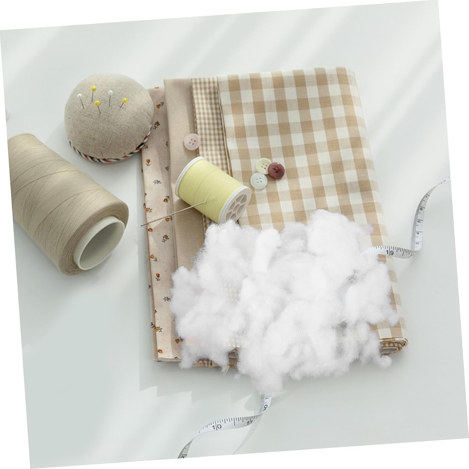 ULDIGI 500g Polyester Fill Pillow Insert Fiberfill for High Elasticity Comfortable Touch and DIY Decor