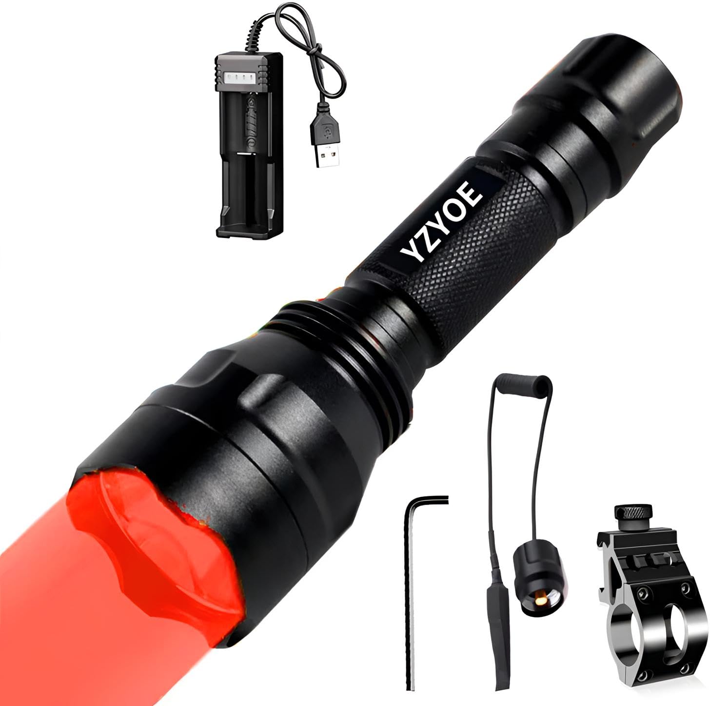 black cree led rechargeable flashlight 500 lumens with integrated USB connector and charging circuit and travel Streamlight 75498 Stinger 500-Lumen Color-Rite