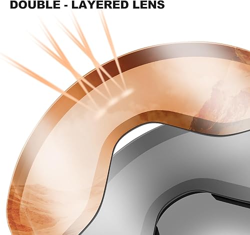 Miniatura 5 de Odoland Gafas de esquí con lente desmontable sin marco, antivaho, con 100% de protección contra rayos ultravioletas gafas de esquí para nieve