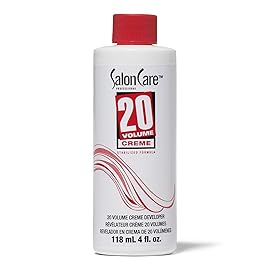 Salon Care 20 Volume Creme Developer, Uniform Lift, Easy to Handle Cream Consistency, Stabilized Formula, 4 Ounce