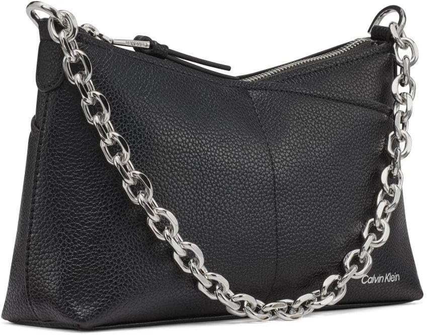 Calvin Klein womens Zoe Top Zip Chain Crossbody - Image 6
