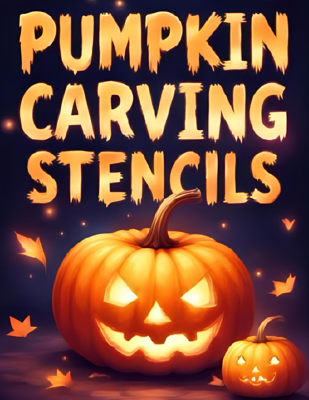 Pumpkin Carving Stencils: Pumpkin Scary Face Templates Book for Kids and Adults