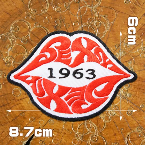 Amazon | 刺繍 アイロン ワッペン【SEXY キスマーク】セクシー 唇