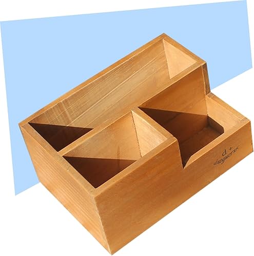 Miniatura 6 de NOLITOY 2 Pcs 3 Succulents Plants Succulent Planters Decorative Planters Wooden Organizer Wooden Flower Pot Jewelry Organizer Compartment Succulent