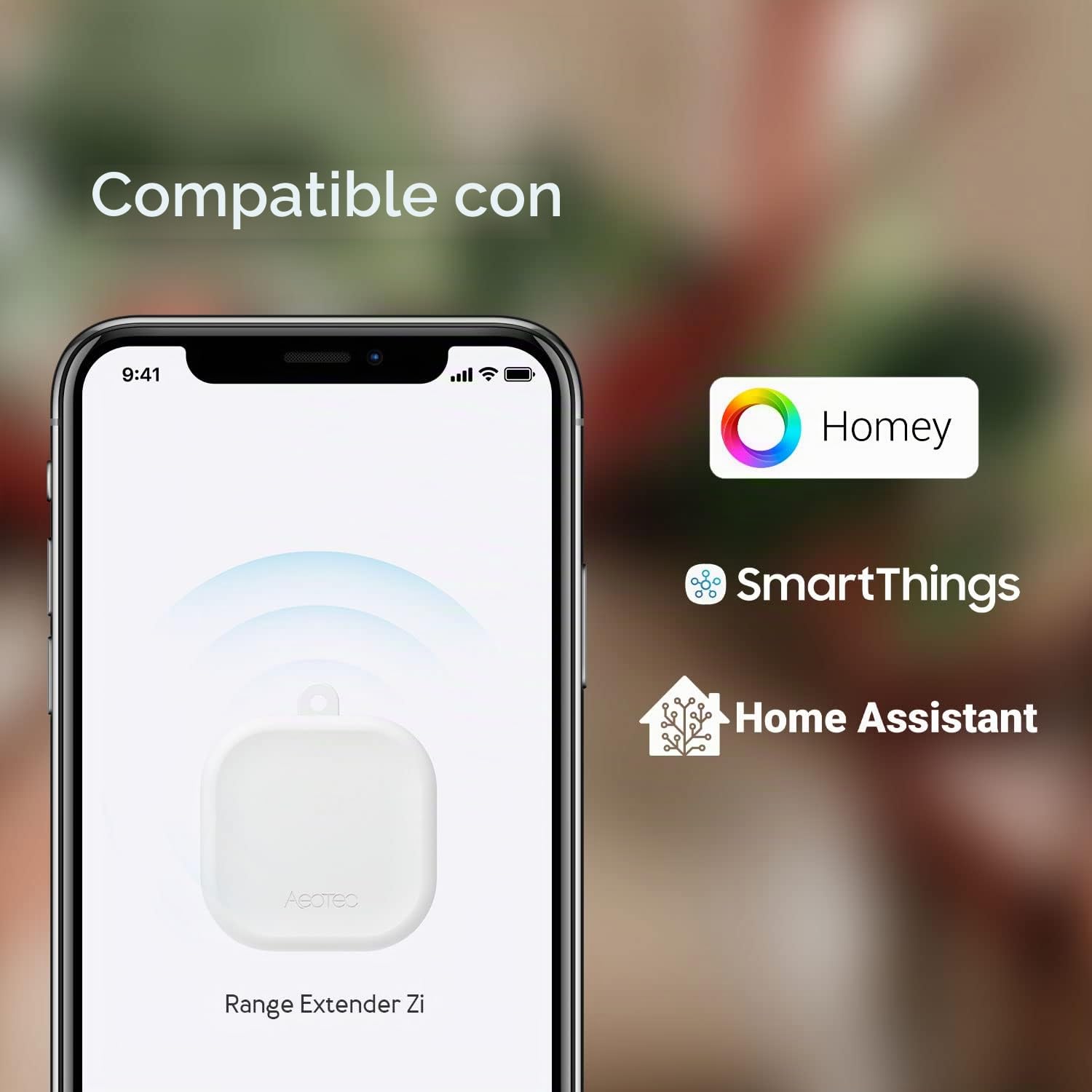 Aeotec Extensor de Rango Zi | Zigbee Repetidor | Aumento de Alcance | Zigbee | Compatible con Homey, SmartThings, Home Assistant | AEOZZGA001