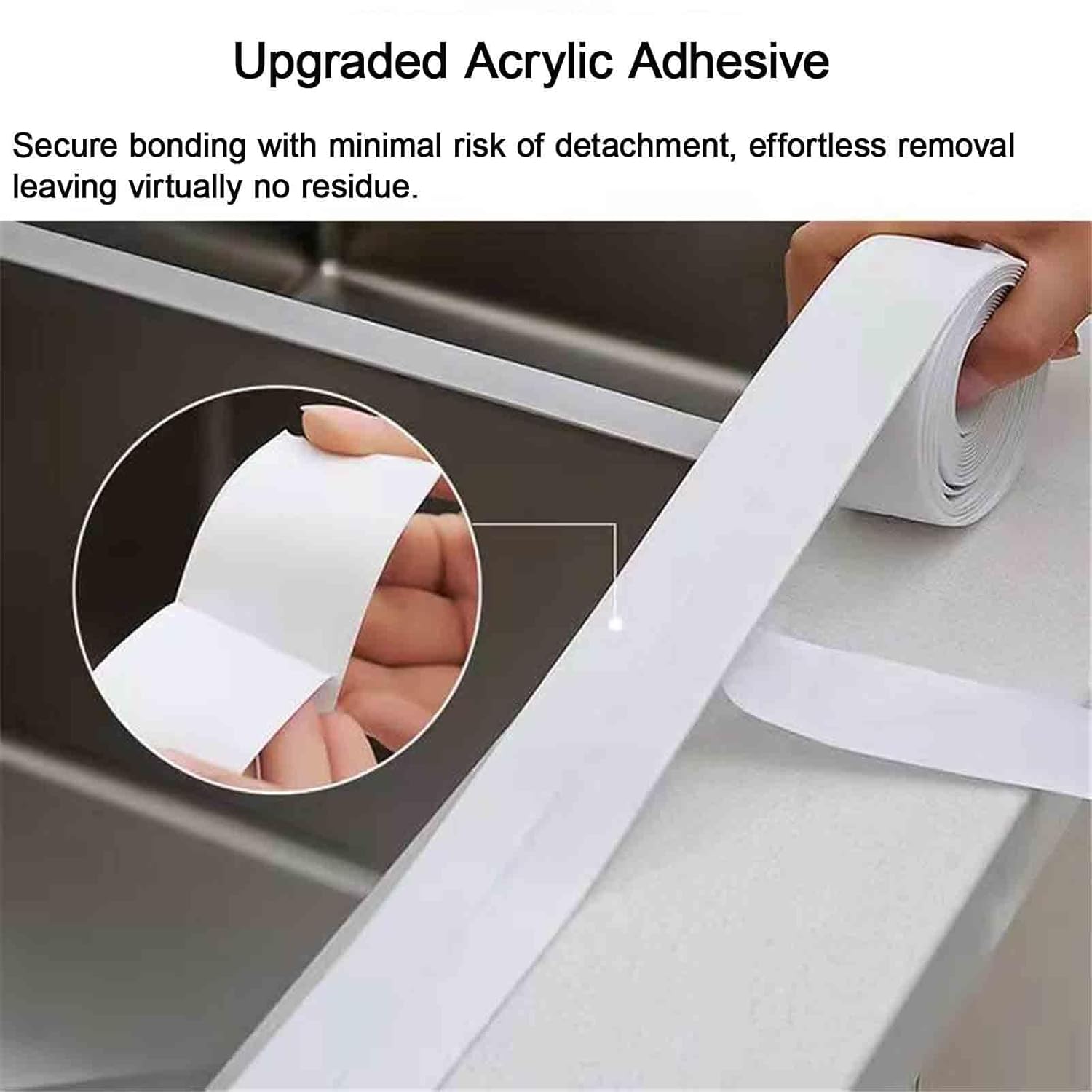 Decorative Self Adhesive Caulk Strip Kitchen Bathroom Waterproof Caulk Tape Gas Hob Oil-Anti Gap Filling Moisture-Proof PVC Soft(10m,Bird)