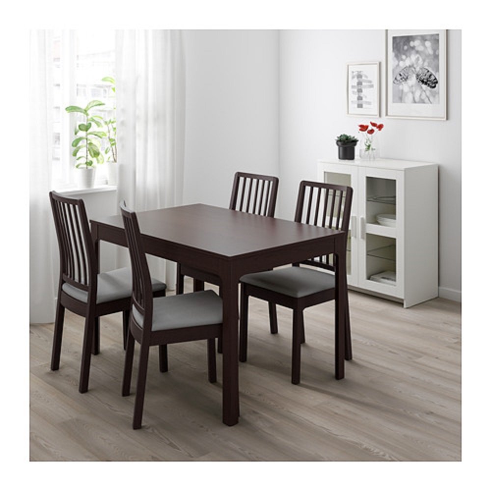 Amazon｜IKEA/イケア EKEDALEN 伸長式テーブル4～6人用 ダーク 