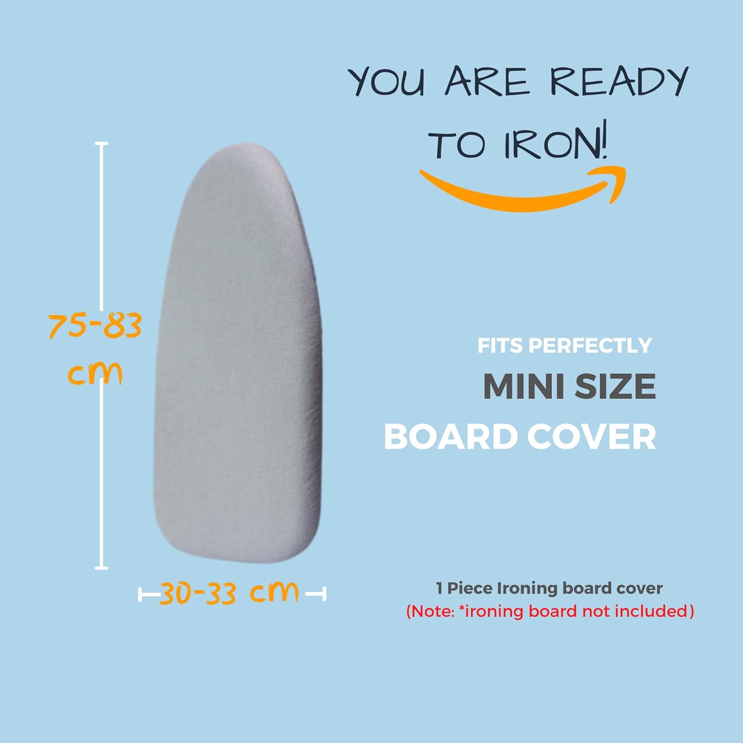 SAVUK 12 X 30 inch Smart Table top Ironing Board Cover and Pad with Standard Size, Fits Small, Mini Board, Extra Thick Padding, Elastic Cord, Heat Resistance (Replacement Cover and Pad 12"x30")
