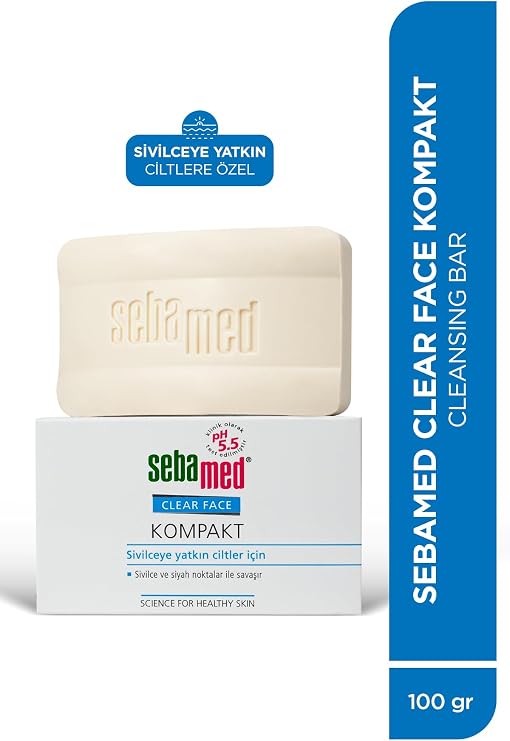 Sebamed Clear Face Acne And Anti Acne Facial Cleanser Compact 100 Gr