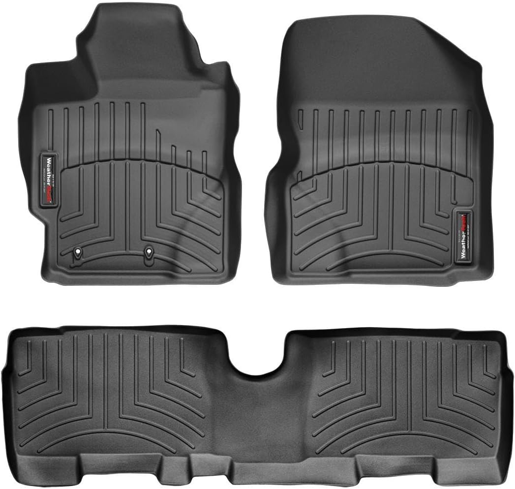 WeatherTech Custom Fit FloorLiners for Scion xD, Yaris, Yaris - 1st & 2nd Row (44227-1-3), Black