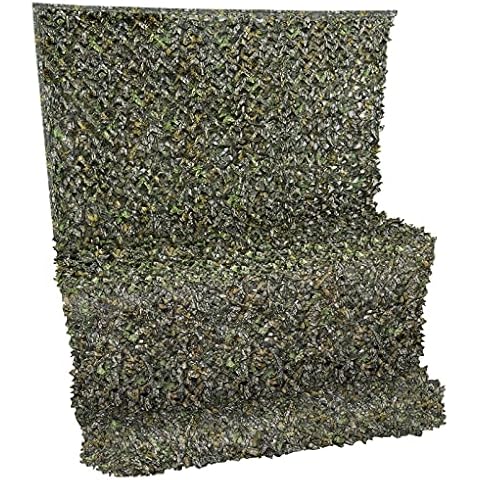 iunio Camouflage Netting, Camo Net, Blinds for Sunshade, Camping, Shooting, Hunting, Decoration (Green Brown Tree Camo, 6.5ftx5ft 2mx1.5m) Cover