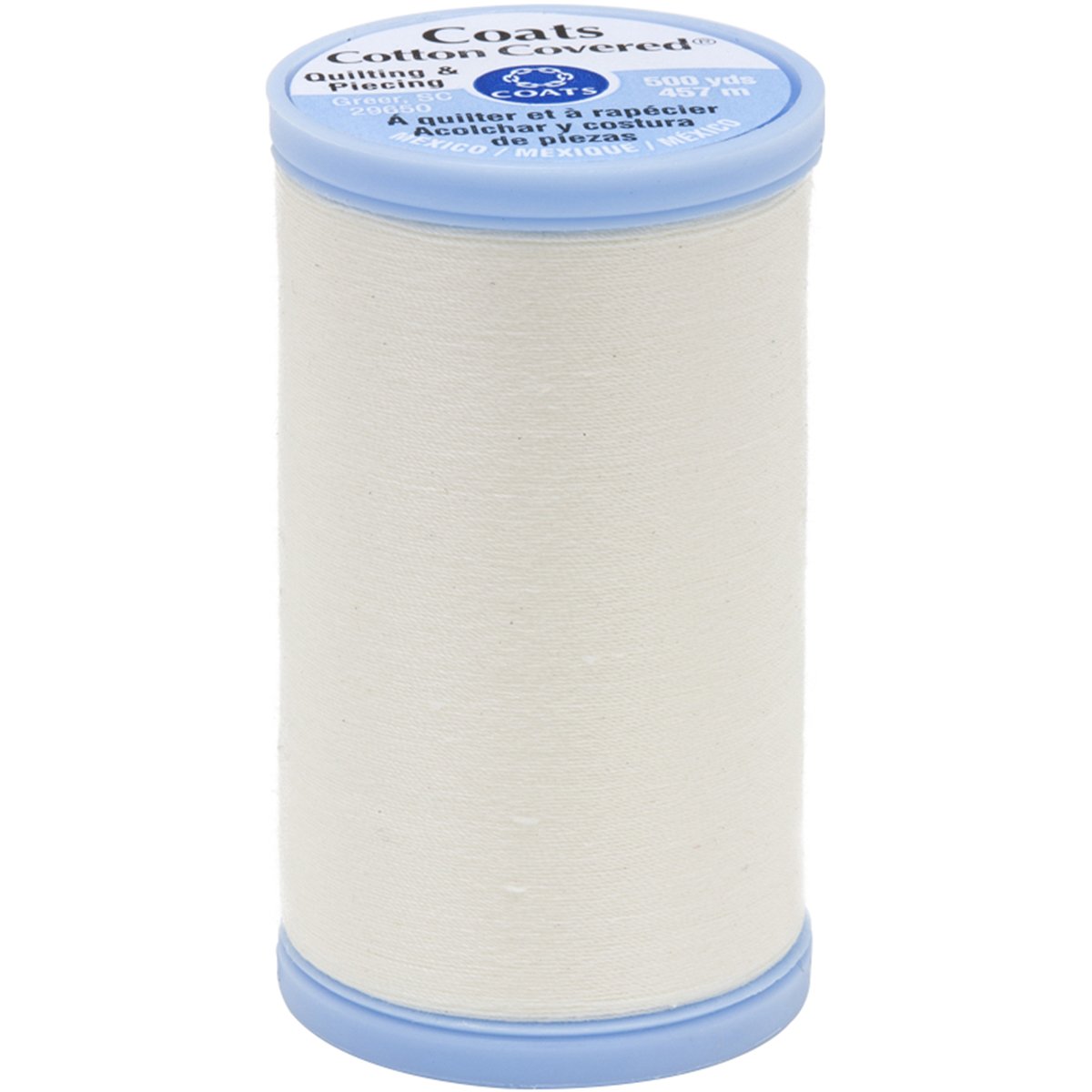 Coats Cotton Covered Quilting and Piecing Thread, 500-Yard, Pearl