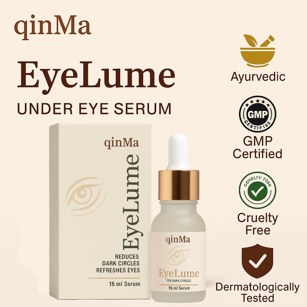 EyeLume Ayurvedic Under Eye Serum Gel for Dark Circles, Puffiness & Fine Lines | No Side Effects | GMP Certified | Lightweight & Fast Absorbing — Amazon image 4