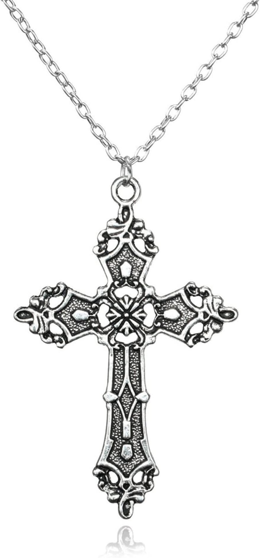 Unique Baroque Cross Christ Dangle Earrings Vintage Bohemian Gothic Punk Dangle Drop Earrings for Women Girls Jewelry