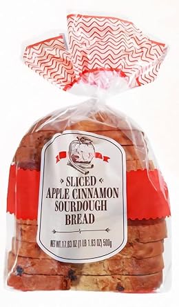 Sliced Apple Cinnamon Sourdough Bread Fall Bread 17.6oz