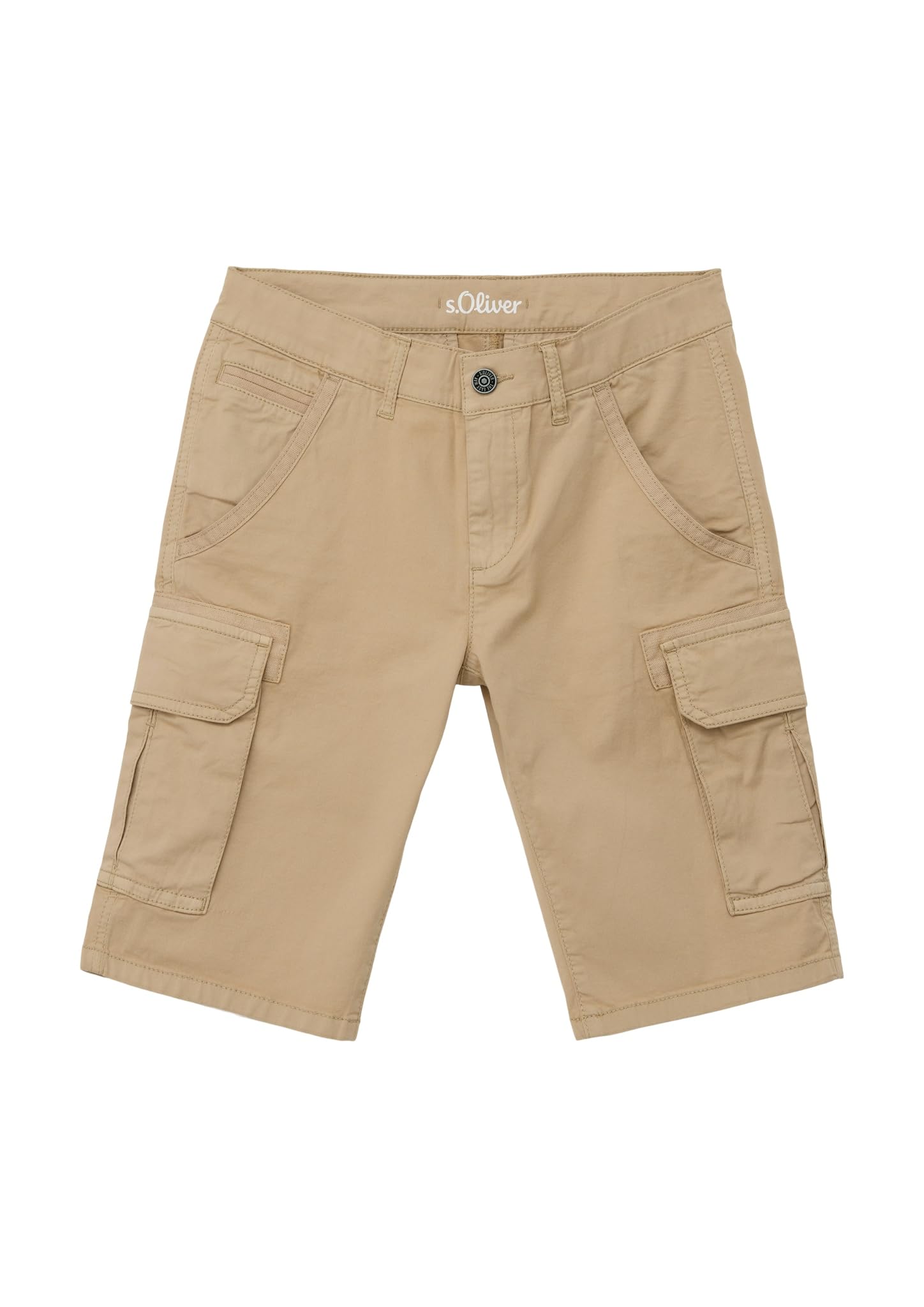 Bermuda cargo garçon coupe slim en coton résistant pour l'école - 3