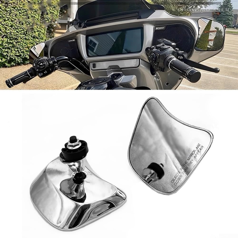 Specchietto retrovisore rotondo per Gliding Glide 2024 nero (nero)