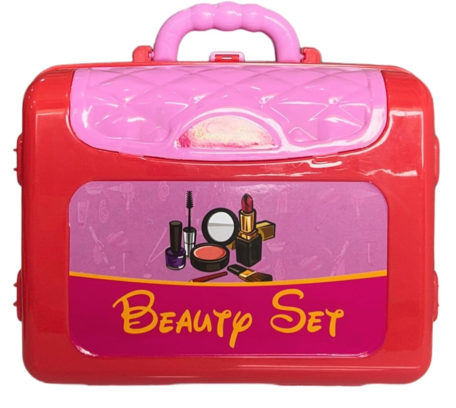 Cojuz 3-in-1 Kids Dressing Table Suitcase Makeup Kit with MP3 Music - Pretend Play Beauty Set 3