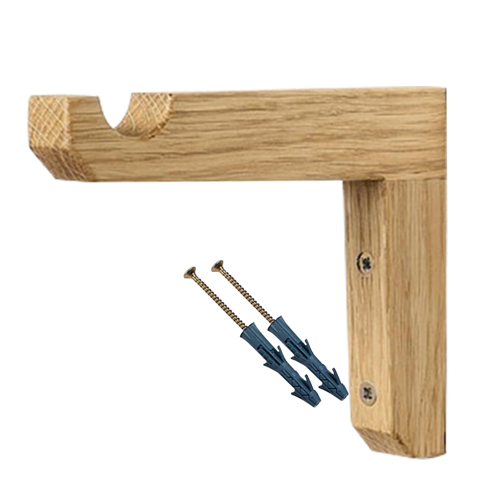 Walopola Wooden Wall Hooks, Wooden Hanging Plant Hooks, Plant Bracket Hook, L-Shaped for Wall, Wall Mounted for Indoor Plants and Flowers
