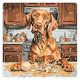 Vizsla Sticker 4 Inch Dog Hungarian Dog Breed - Waterproof Animal Vinyl Decal for Laptop Water Bottle Car Tumbler - Durable Aesthetic Long-Lasting Stickers for Adults ID44990