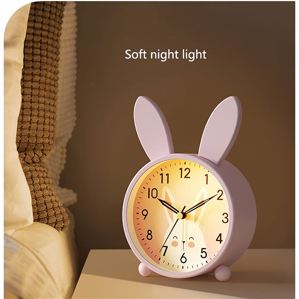 budzik Metalowa skorupa Mały budzik Miękkie światło Night Light Studio Sypialnia Mute Alarm Watch Specjalny Zegar Wózensu High Volion alarm(F)