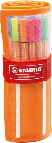Image of STABILO point 88 - Fineliner - Wallet of 30 (25 standard & 5 Neon Assorted Colours)