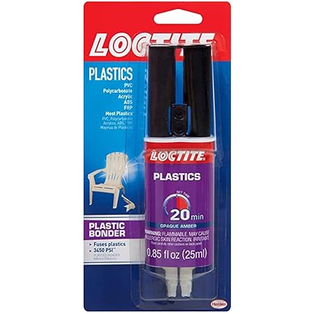 Loctite Plastic Bonder, 0.85 fl oz, 1 Syringe