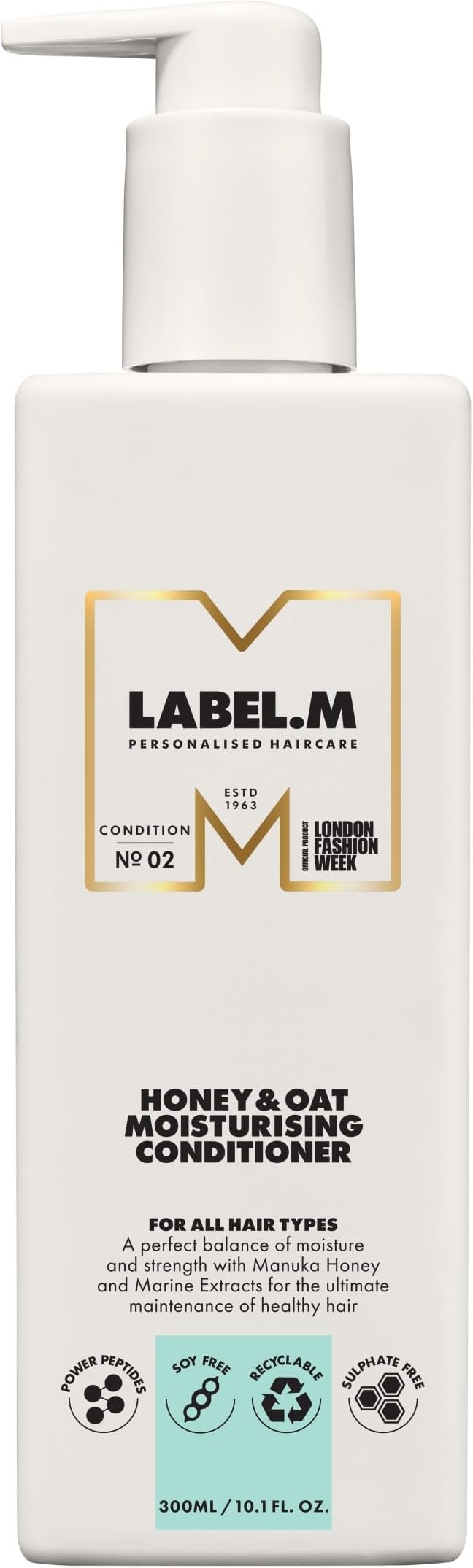 Honey & Oat Moisturising Conditioner 300ml – With Recyclable Pump