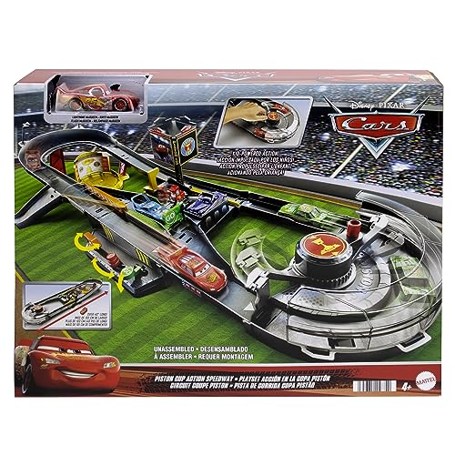 Pista Copa Pistón de Disney Pixar Cars con coche de juguete para niños +3 años HPD81 6