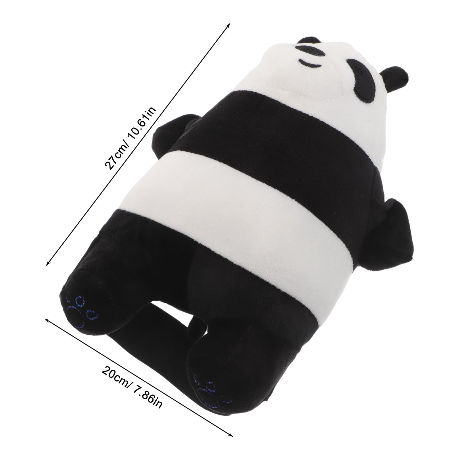 Kichvoe Ginocchiere da Sci Panda in Peluche 1 Paio per Ragazzi | Regolabili Cinghie, Alta Resistenza All’abrasione, per Sci e Skating, Protezione Outdoor