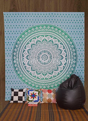 OMBRE Mandala Wandteppich für, Bohemian Betten double, indischen Art Wand, Hi...