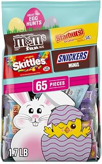M&M'S, SKITTLES Original, SNICKERS, MILKY WAY & STARBURST Chocolate and Fruity Easter Candy for Easter Baskets and Eggs, 27.27 Ounce Bag