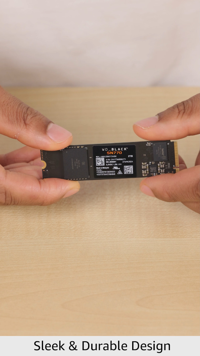 WD_BLACK 2TB SN770 NVMe Internal Gaming SSD Solid State Drive