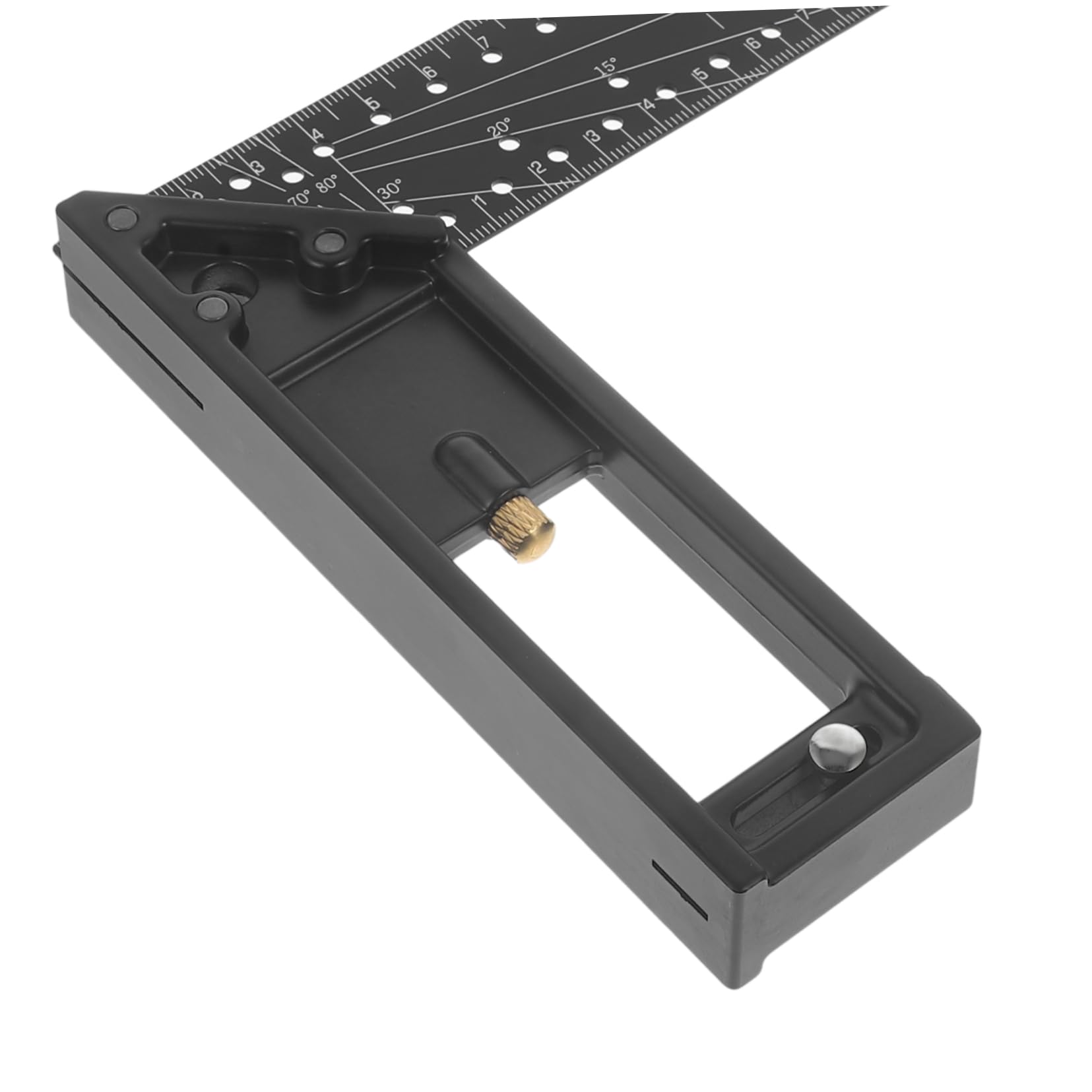Mehrwinkel Präzisionslineal aus Verstellbar Aluminiumlegierung 45° Messlineal Verschiebbares Kombinationsdesign für Holzbearbeitung und Bau