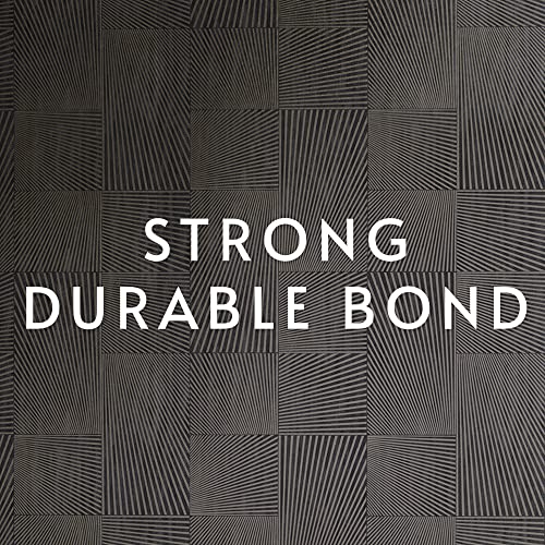 Roman 111 Non-Strippable Heavy Duty Clay Wallpaper Adhesive - Maximum Tack Wallpaper Paste - 1 Gallon, Tan #TOP3