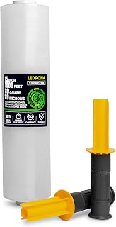 1 Roll Stretch Wrap for Moving with Handles - 15in Wide, 1000ft Plastic Stretch Wrap Roll for Packing, Wrapping Furniture, Pallet, Luggage, Boxes - Clear Shrink Film - Moving Supplies