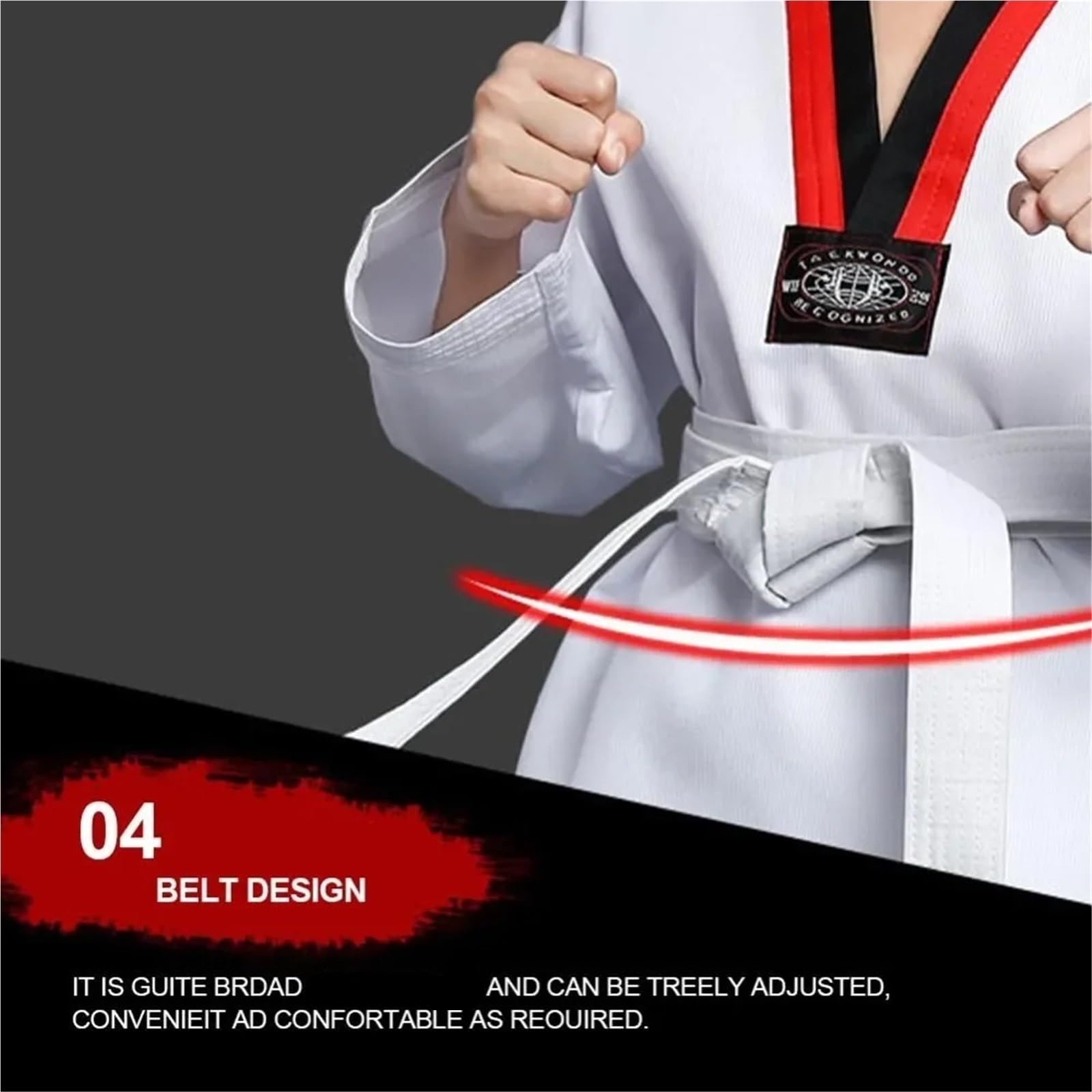 Judoanzug Judo-Anzüge for Erwachsene, Taekwondo-Dobok-Kleidung, Karate-Anzug, Taekwondo-Uniform, Karate-Kleidung(180CM-Black)