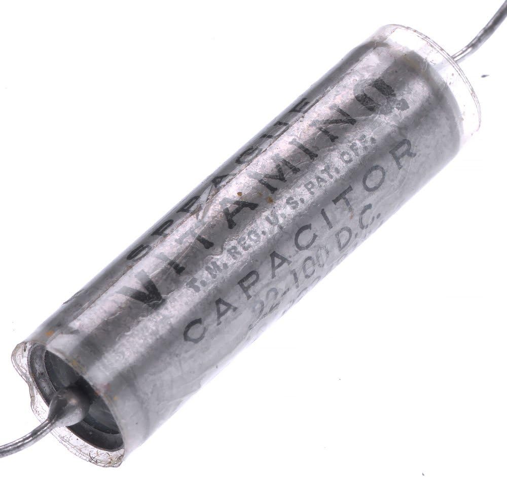 NOS Sprague Vitamin Q Paper In Oil (PIO) capacitor - 0.22uf / 100VDC ,196P22491S4