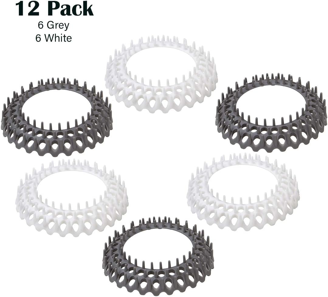 Evriholder VNTY6-AMZ Vanity Sink Savers, 12 Pack Hairstopper, Pack of 12, Gray and White : Everything Else