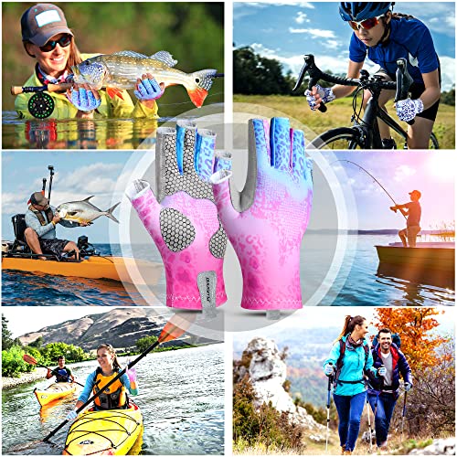 Plusinno Fishing Gloves, Upf50+ Sun Gloves Uv Protection Kayak Gloves Sun Protection Gloves Men Women For Kayaking, Hiking, Paddling, Driving, Rowing #TOP6