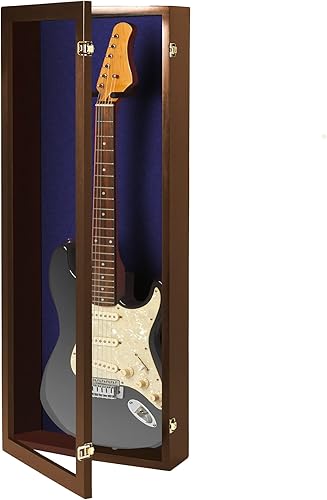 Miniatura 52 de PENNZONI Vitrina para guitarra eléctrica, estuche acrílico para guitarra eléctrica, soporte de pared, estuche de pared para guitarra hecha de marco
