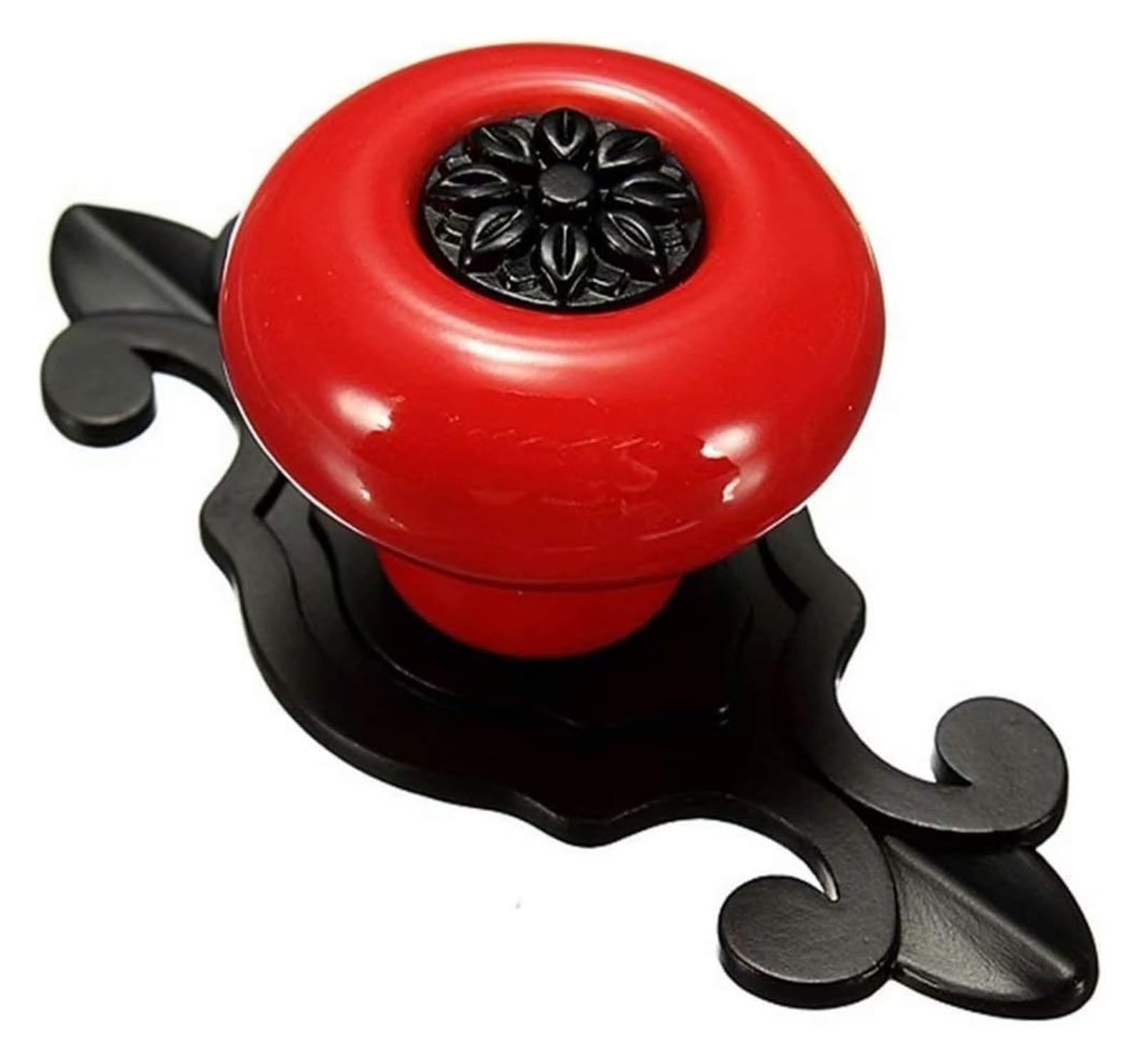 LQZAXSRDR Ceramic Cupboard Drawer Handle Knobs, Ceramic Door Knobs, and Zinc Alloy Cabinet Multicolor(Black-red)