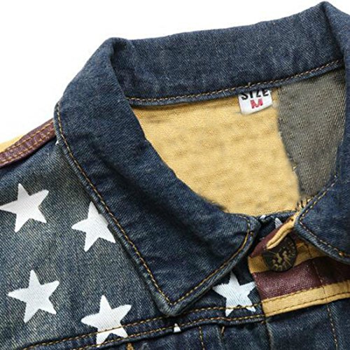 Colygamala Men's Comfortable Sleeveless Lapel Denim Jean Vest Button Up Motocycle Jacket3